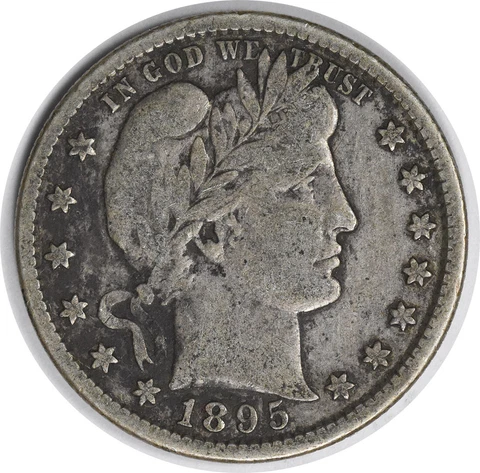 1895-S/S Barber Silver Quarter RPM1 F Uncertified #142 Cover