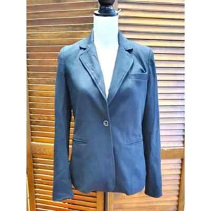 One 5 One Black Blazer 1 Button Lined Jacket Coat Long Sleeve One5One - Picture 1 of 5