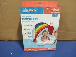 Escuelas de natación nivel 1 My Rainbow Baby Boat con toldo extraíble UPF 50 edades 6-18 m - Imagen 1 de 5