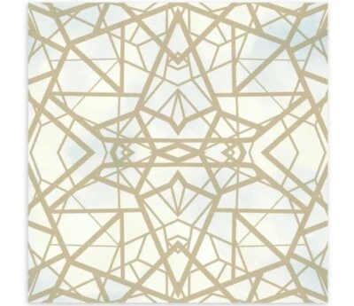 Papel tapiz geométrico pelar y pegar RoomMates Sky and Metallic Gold Shatter Foto 1 de 4