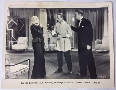Carole Lombard H B Warner Randolph Scott Supernatural MCA TV Photo - Image 1 of 2