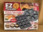 EZ Pockets Non Stick Baking Kit 4 Piece Set 2 Pans Cutting Tool & Recipe Book