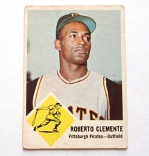 ROBERTO CLEMENTE FLEER #56 BASEBALL CARD ORIGINAL 1963