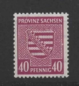 SBZ Sachsen 84 X ** PF /Druckzufall weißer Punkt im rechten Bildrand einwandfrei - Bild 1 von 2