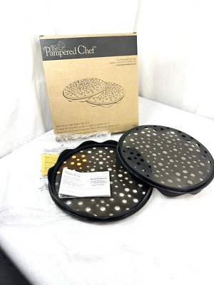 Pampered Chef Microwave Chip Maker 1241  Homemade Potato Chips New Set 2 FreShip - Image 1 of 4
