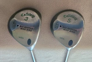 Callaway Big Bertha S2H2 Warbird 3 & 5 Woods Set Ladies Gems Graphite Shafts RH - Picture 1 of 7