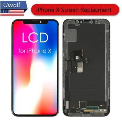 For iPhone X LCD Display Touch Screen Digitizer Frame Replacement A1865 A1901 - Image 1 of 4