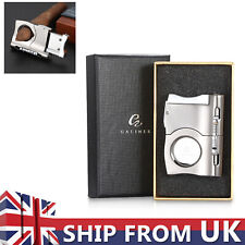 Galiner Cigar Cutter With Punch Sharp Double Blade Stainless Steel Portable Gift