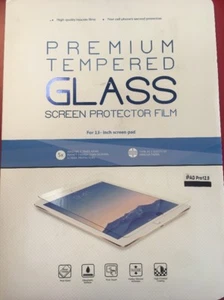 Apple iPad Pro 12.9" Premium Tempered Glass HD Screen Protector 9H 3mm NEW USA - Picture 1 of 3