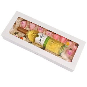 20-Pack 16 x 6.5 x 2.5 Cookie Boxes with Window White Bakery Boxes Long Tr - Picture 1 of 7