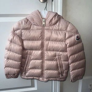 Girls Pink Moncler Coat Size 6A In Excellent Condition Ships Same Day🥰 - Picture 1 of 12