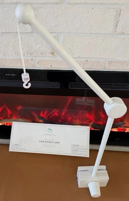 Brazo móvil de madera Pottery Barn Kids bebé 5,25x 14,25" simplemente blanco NUEVO Foto 1 de 4