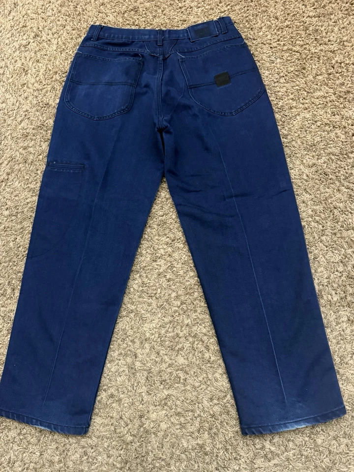 VTG Y2K Marithe Francois Girbaud Baggy Straight Jeans Blue Hip Hop Mens Sz 36x30 - Image 1 of 4