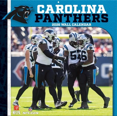 NFL Kalender 2026 Carolina Panthers Football Wandkalender 30x30cm Calendar