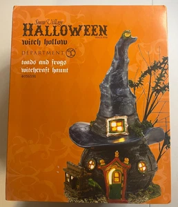 Dept 56 Village Halloween Witch Hollow Toads and Frogs Witchcraft Haunt #4036591 - Picture 1 of 2