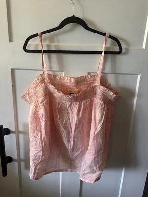 Old Navy со сборками клетку пижамы качели Cami Top 3 x - Изображение 1 из 3