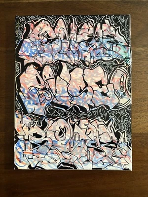 Graffiti Street Art Canvas Los Angeles Banksy Urban 228 postal stickers Blue Top - Image 1 of 2