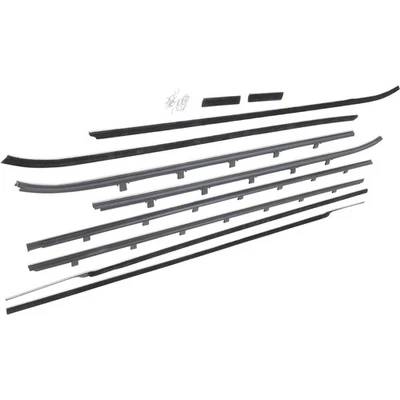 Chevrolet Bel Air 1962; juego de fieltro de ventana interior y exterior tipo OEM; 2 puertas; deportivo Foto 1 de 4