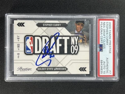 Panini Prestige Stephen Curry #7 NBA Draft Class 2009 radiocontrol novato automático PSA 10 automático Foto 1 de 2