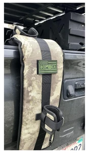 Correa de bombardero MTB almohadilla de puerta trasera resistente bicicleta camión protector desierto camuflaje - Imagen 1 de 8