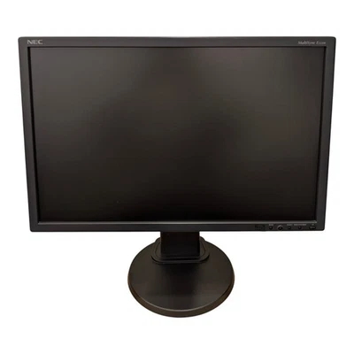 NEC MultiSync E222W 22 inch LCD Monitor 1680x1050 DVI VGA 5ms + HDMI Adapter - Image 1 of 4