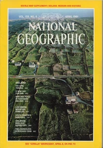 NATIONAL GEOGRAPHIC-1981-IRELAND+ MOUNTAIN GORILLAS+SOUTH DAKOTA+SINGAPORE+CRAB - Picture 1 of 1