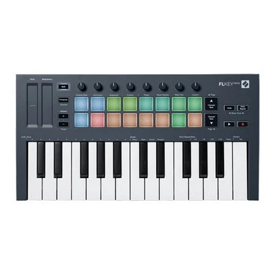 Novation FLKey Mini, MIDI Controller Keyboard for FL Studio, 25 Keys, 8 Pots, 16 - Image 1 of 4