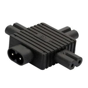 IEC320 C8 à 3X C7 Plug Splitter Alimentation Split Led Adaptateur - Photo 1/1