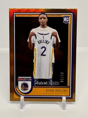 Ryan Rollins 2022-23 NBA Hoops Rookie Gold /10 Artist Proof Warriors Bucks RC - Изображение 1 из 2