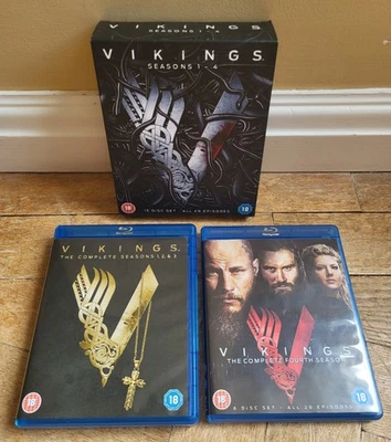 VIKINGS SERIES 1 - 4 BOX SET 15 DISCS BLU-RAY - Image 1 of 4