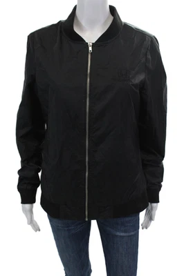 Chaqueta Charles River Apparel para mujer texturizada manga larga cremallera completa negra talla S Foto 1 de 4