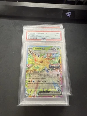 Pokemon TCG 2025 Prismatic Evolutions Eeveelution Stamped Promo Set PSA 9  - Image 1 of 4
