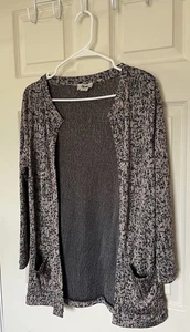 Acne Studios Sally Jacquard Cardigan Sweater Top Stretch Open Front Womens S - Picture 1 of 9
