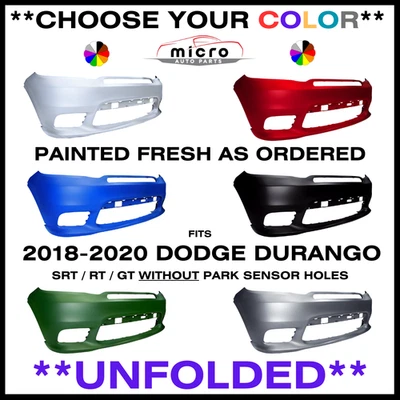 NEW FRONT BUMPER FOR 2018-2020 DURANGO PAINTED *CHOOSE YOUR COLOR* CH1000A37 - Image 1 of 4