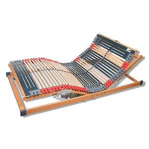 7 Zonen LATTENROST elektrisch verstellbar Doppelmotor 44 Holzleisten 100x200 cm - Bild 1 von 12