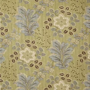 Jasper Michael S. Smith Blumen Blatt Hanf Druck Stoff-Ondine Salbei 6,25 Yard JP490 - Bild 1 von 5