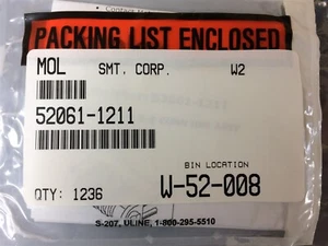 52061-1211 MOLEX 0520611211 CONN HSG 12CKT 6 STÜCK - Bild 1 von 2