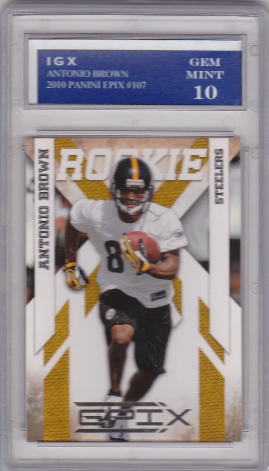 ANTONIO BROWN ROOKIE Gem Mint (10) RC Football Card 2010 Epix PITTSBURGH STEELER - Image 1 of 1