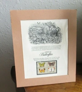 BEST USA STAMP ISSUE 1977*American BUTTERFLIES*Free Standing Mount PRESENTATION  - Picture 1 of 6