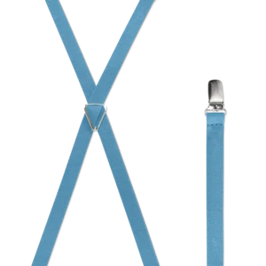 Men's Suspenders, 25 Colors, 1/2" Wide X Style, Chromed Stainless Steel - Picture 1 of 47