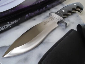Gil Hibben Alaskan Survival Bowie Hunter Combat Knife GH1168 420J2 Micarta New - Picture 1 of 11
