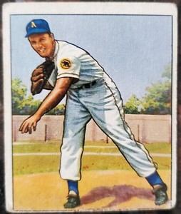 1950 Leland Lou Brissie Bowman Card #48 MLB Philadelphia Athletics