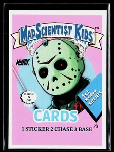 Mad Scientist 40K GPK Spoof Redux CHASE #'d 1/3 Wrapper Art Jason Voorhees 13th - Picture 1 of 2