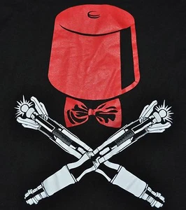 T-Shirt Medium Doctor Who Fez Sonic Schraubendreher Dr Who 20,5 Zoll Grube zu Grube - Bild 1 von 3