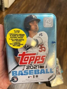 2021 Topps Series 1 Baseball Tin Box Sealed Cody Bellinger - Picture 1 of 1