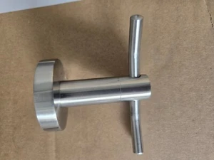 Bademantelhaken Satin Stahl - Bild 1 von 3