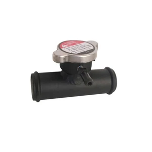 32mm 1-1/4" Aluminum In-Line Radiator Hose Filler Neck With Cap 1.25" Hose  - Bild 1 von 4