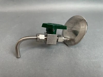 Fluidline Technology Bleed Valve Bottom Drain with 1 1/2 in. Tri-Clamp End - Image 1 of 4