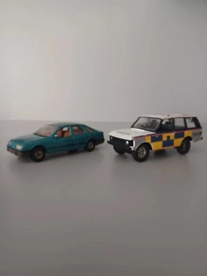 2 Corgi Toys-Ford Sierra 2.3 ghia+Range Rover original condition as photos show - Image 1 of 4