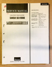 Sansui SG-X1000 Equalizer Serviceanleitung *Original*
